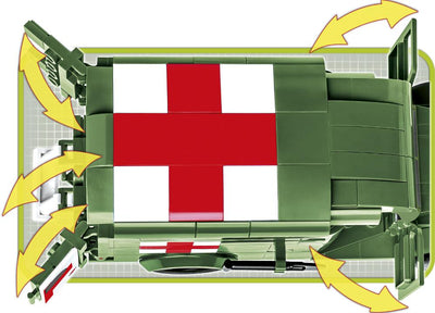 Dodge WC-54 Ambulance - COBI 2257 - 293 bricks - BRICKTANKS