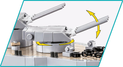 Executive Edition - 2 in 1 Pennsylvania-Class Battleship - COBI 4842 - 2100 Bricks - BRICKTANKS