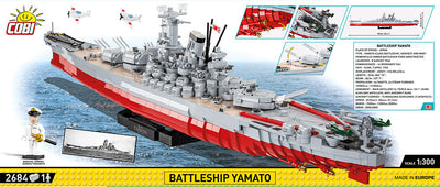 Executive Edition Battleship Yamato - COBI 4832 - 2684 Bricks - BRICKTANKS