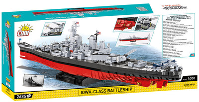 Executive Edition Iowa-Class Battleship - COBI 4836 - 2685 Bricks - BRICKTANKS