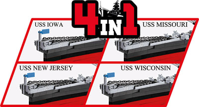 Executive Edition Iowa-Class Battleship - COBI 4836 - 2685 Bricks - BRICKTANKS