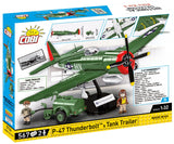 Executive Edition Thunderbolt II P-47 & tank trailer - COBI 5736 - 562 Bricks Planes Cobi 
