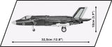 F-35B Lightning II (RAF) 550 - COBI 5830 - 570 Bricks - BRICKTANKS