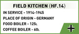 Field Kitchen HF.14 - COBI 2290 - 130 Bricks Other Military Cobi 