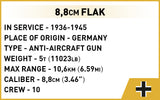 Flak 88 - Company of Heroes 3 - COBI 3047 - 220 Bricks - BRICKTANKS