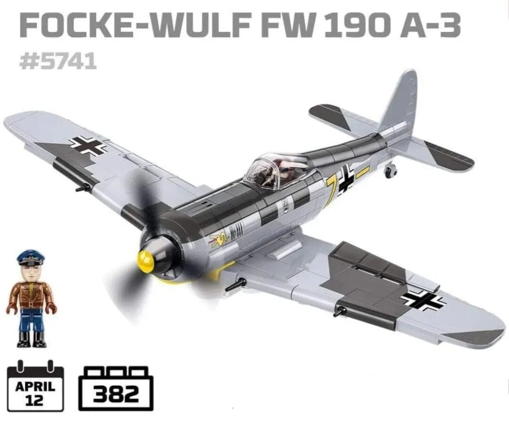 Focke-Wulf FW 190 A3 plane brick model - COBI 5741 - 382 bricks ...