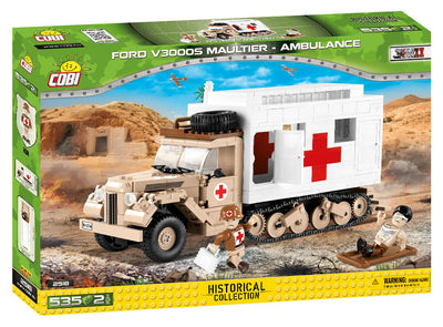 Ford V3000S Maultier - COBI 2518 - 535 brick tracked ambulance - BRICKTANKS