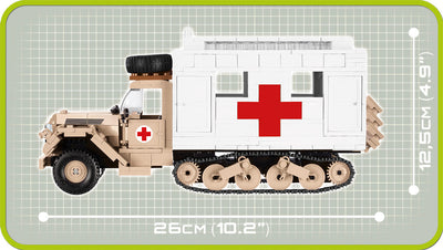 Ford V3000S Maultier - COBI 2518 - 535 brick tracked ambulance - BRICKTANKS