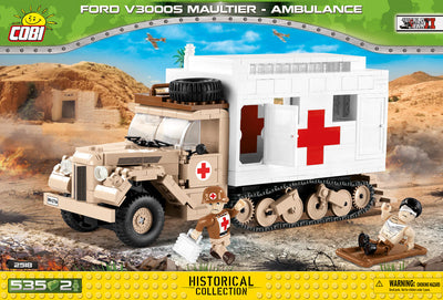 Ford V3000S Maultier - COBI 2518 - 535 brick tracked ambulance - BRICKTANKS