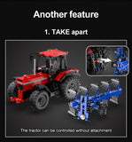 Fully Functional Farm Tractor RC - CADA C61052W - 1675 Bricks - BRICKTANKS