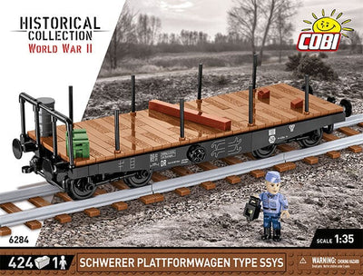 German Railway Schwerer Platformwagen TYP SSY - COBI 6284 - 420 brick train wagon Toys & Games Cobi 