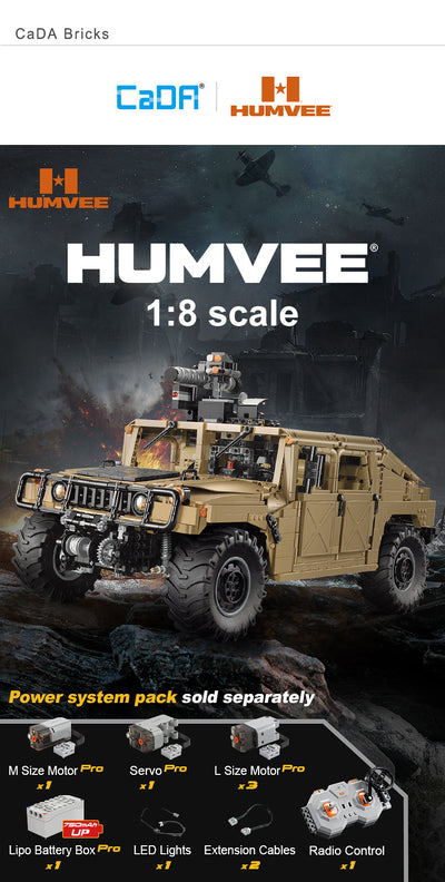Humvee Off Road Vehicle RC - CADA C61036W - 3935 Bricks - BRICKTANKS