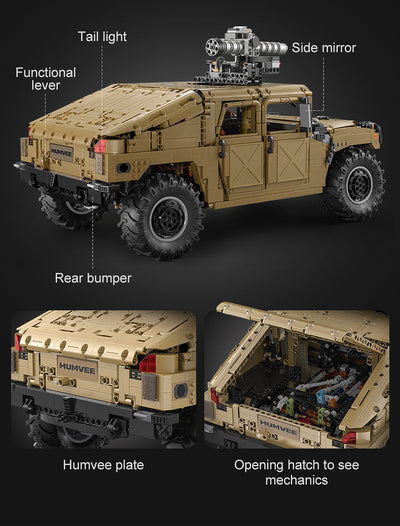 Humvee Off Road Vehicle RC - CADA C61036W - 3935 Bricks - BRICKTANKS