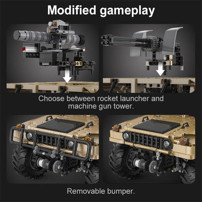 Humvee Off Road Vehicle RC - CADA C61036W - 3935 Bricks - BRICKTANKS