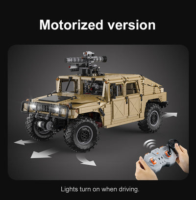 Humvee Off Road Vehicle RC - CADA C61036W - 3935 Bricks - BRICKTANKS