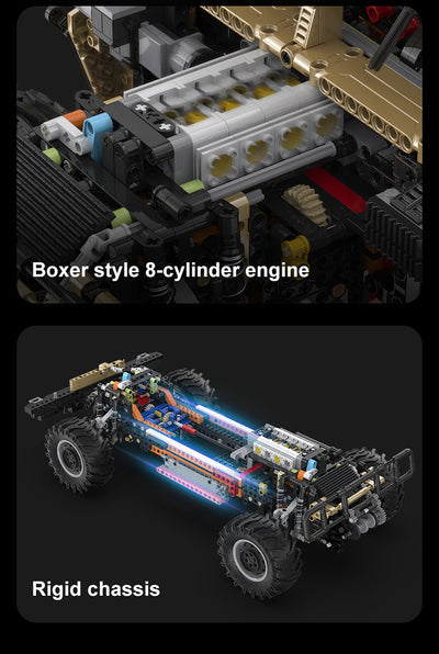 Humvee Off Road Vehicle RC - CADA C61036W - 3935 Bricks - BRICKTANKS