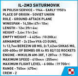 Ilyushin II 02 Sturmovik MWP 623 brick plane model - COBI 5744- 636 bricks Planes Cobi 