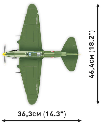 Ilyushin II 02 Sturmovik MWP 623 brick plane model - COBI 5744- 636 bricks Planes Cobi 