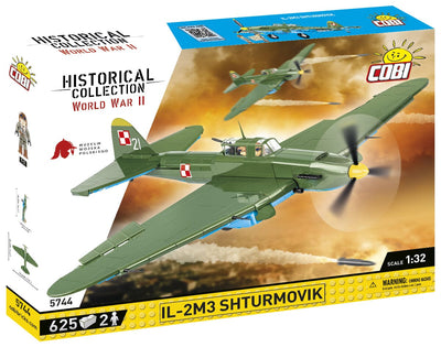 Ilyushin II 02 Sturmovik MWP 623 brick plane model - COBI 5744- 636 bricks Planes Cobi 