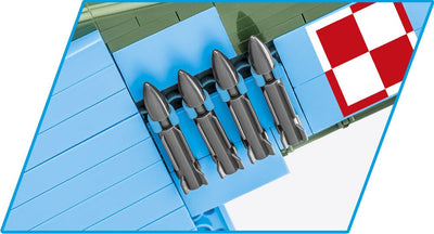 Ilyushin II 02 Sturmovik MWP 623 brick plane model - COBI 5744- 636 bricks Planes Cobi 