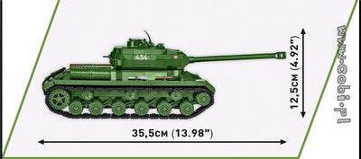 IS-2 brick tank model - COBI 2578 - 1044 bricks Tank Cobi 