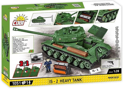 IS-2 brick tank model - COBI 2578 - 1044 bricks Tank Cobi 