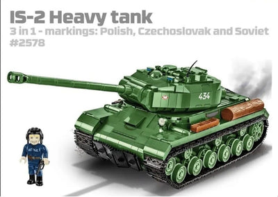 IS-2 brick tank model - COBI 2578 - 1044 bricks Tank Cobi 
