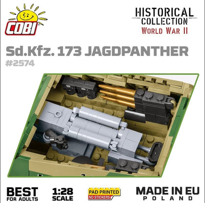 Jagdpanther (SD.KFZ.173) - COBI 2574 - 970 Bricks Tank Cobi 