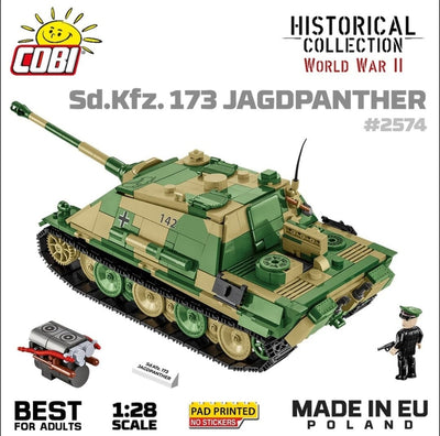 Jagdpanther (SD.KFZ.173) - COBI 2574 - 970 Bricks Tank Cobi 