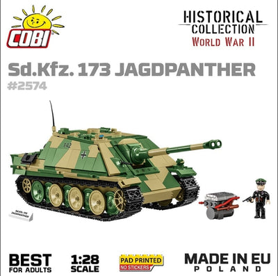 Jagdpanther (SD.KFZ.173) - COBI 2574 - 970 Bricks Tank Cobi 