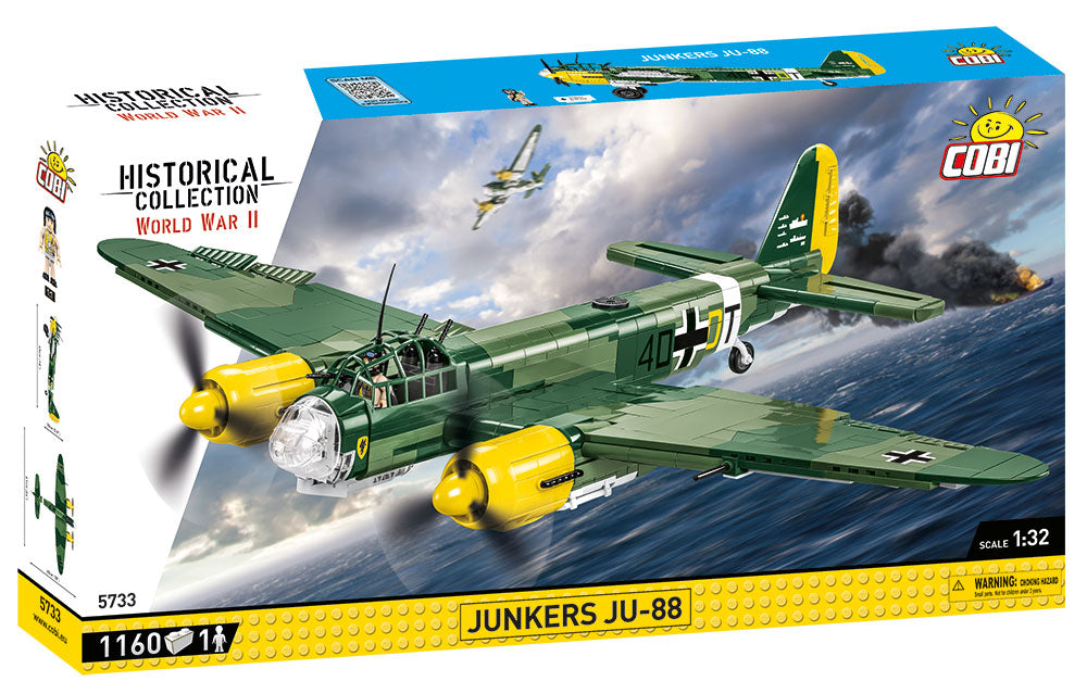 コバラ77 Junkers JU-88 plane brick model - COBI 5733 - 1160 bricks – BRICKTANKS