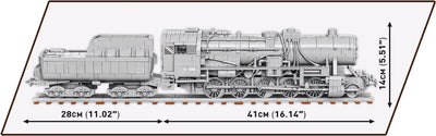 Kriegslokomotive Baureihe locomotive with coal wagon - COBI 6281 - 2503 brick train Toys & Games Cobi 