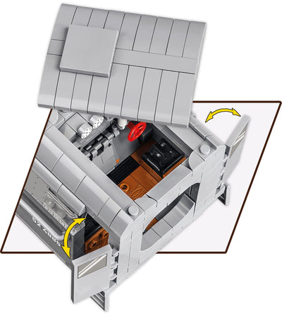 Kriegslokomotive Baureihe locomotive with coal wagon - COBI 6281 - 2503 brick train Toys & Games Cobi 