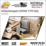 Kubelwagen - Typ 82 - COBI 2802 - 1530 brick utility vehicle Executive Edition car Cobi 