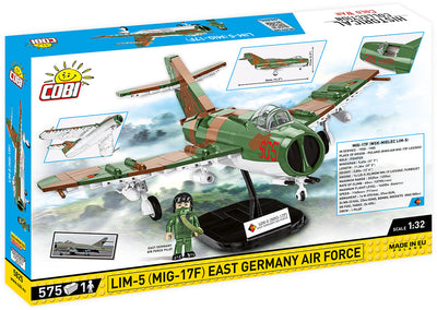 LIM 5 MIG-17F East German Cold War Fighter - COBI 5825 - 575 Bricks - BRICKTANKS