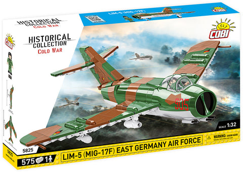 LIM 5 MIG-17F East German Cold War Fighter - COBI 5825 - 575 Bricks - BRICKTANKS