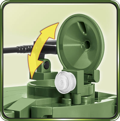 M24 Chaffee - COBI-2543 - 588 brick light tank - BRICKTANKS