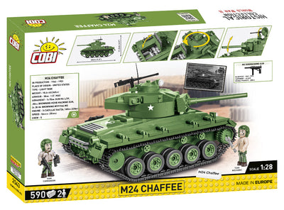 M24 Chaffee - COBI-2543 - 588 brick light tank - BRICKTANKS