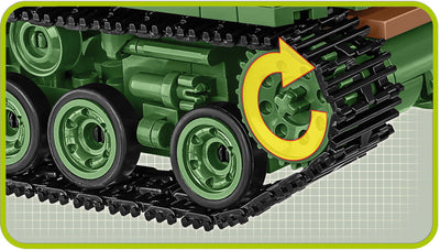 M4A3E8 Sherman (Easy Eight)- COBI 2533 - 745 brick medium tank - BRICKTANKS
