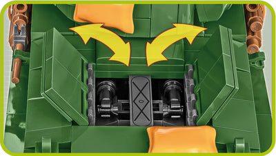 M4A3E8 Sherman (Easy Eight)- COBI 2533 - 745 brick medium tank - BRICKTANKS