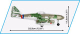 Messerschmit ME 262A 1A brick plane model - COBI 5721 - 390 bricks Planes Cobi 