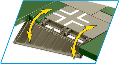 Messerschmit ME 262A 1A brick plane model - COBI 5721 - 390 bricks Planes Cobi 