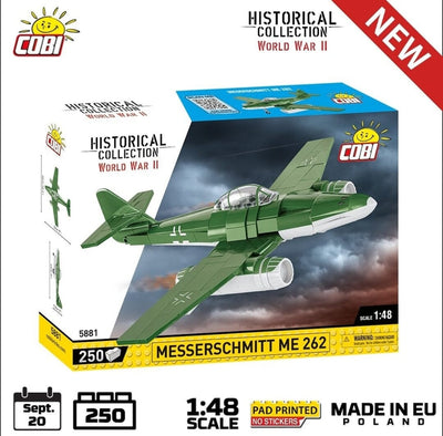 Messerschmitt ME 262 brick plane model - COBI 5881 - 250 bricks Planes Cobi 