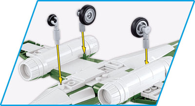 Messerschmitt ME 262 brick plane model - COBI 5881 - 250 bricks Planes Cobi 