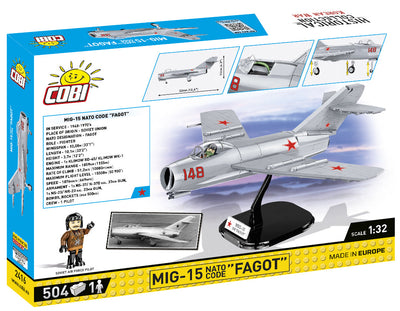 MiG-15 Fagot - Korean War - COBI 2416 - 504 Bricks - BRICKTANKS