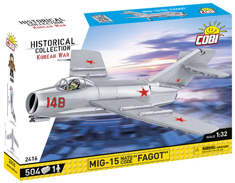 MiG-15 Fagot - Korean War - COBI 2416 - 504 Bricks - BRICKTANKS