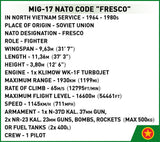 MIG-17 NATO Code F - COBI 2424 - 577 Bricks - BRICKTANKS