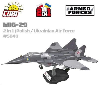 MIG 29 2in1 brick plane model - COBI 5840 - 590 bricks Planes Cobi 
