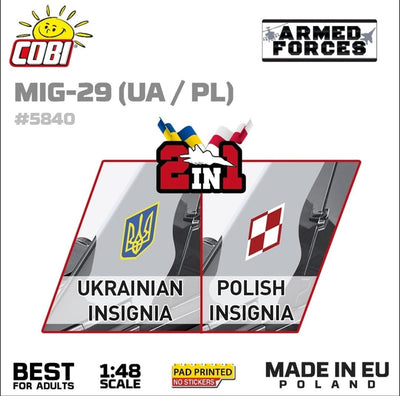MIG 29 brick plane model - COBI 5840 - 590 bricks Planes Cobi 