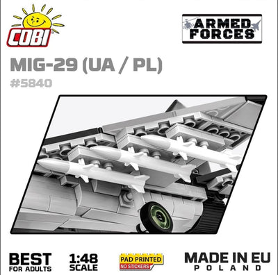MIG 29 brick plane model - COBI 5840 - 590 bricks Planes Cobi 